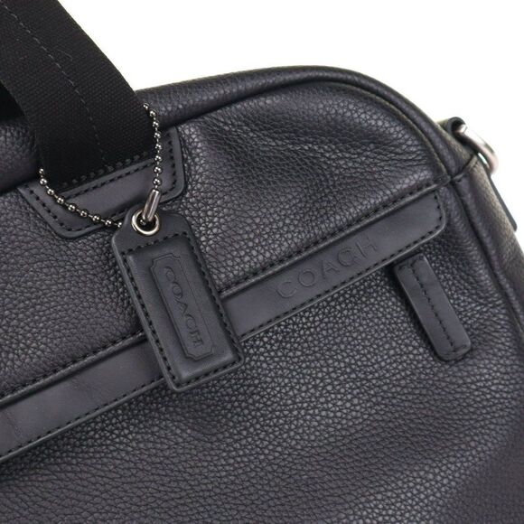 Coach Camden Leather Zip Top Briefcase 70927 Black - Picture 11 of 12